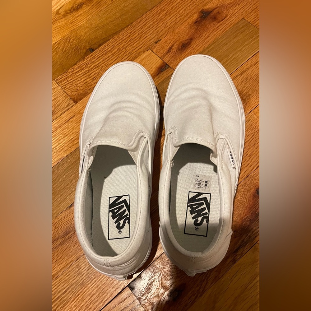 Women’s White Vans